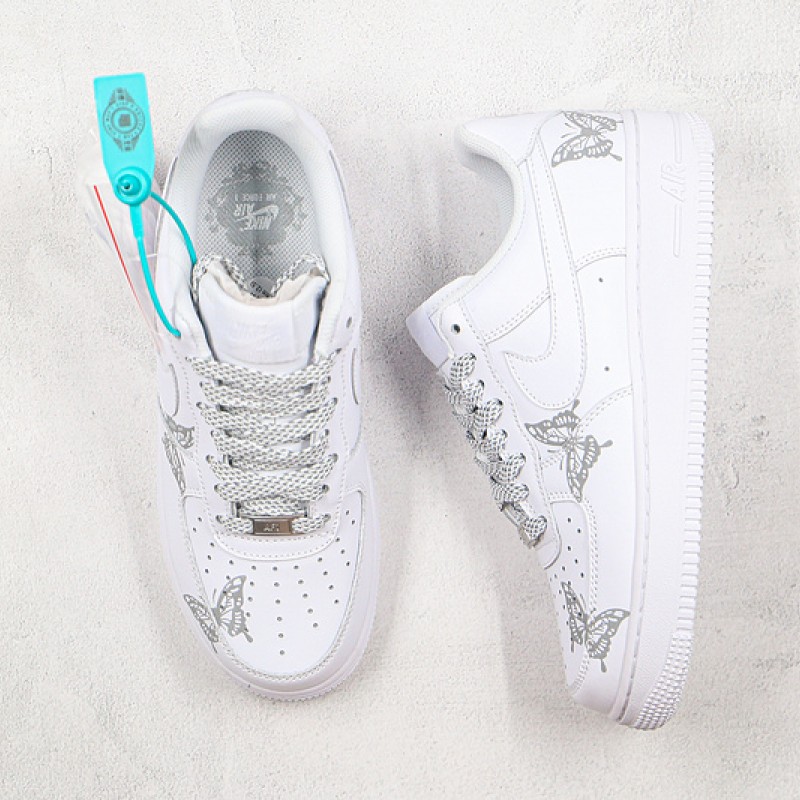 Nike Air Force 1 Low Butterfly Reflective White Custom