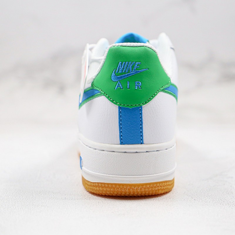 Nike Air Force 1 Low White Blue Lime Green Gum DA4660-100
