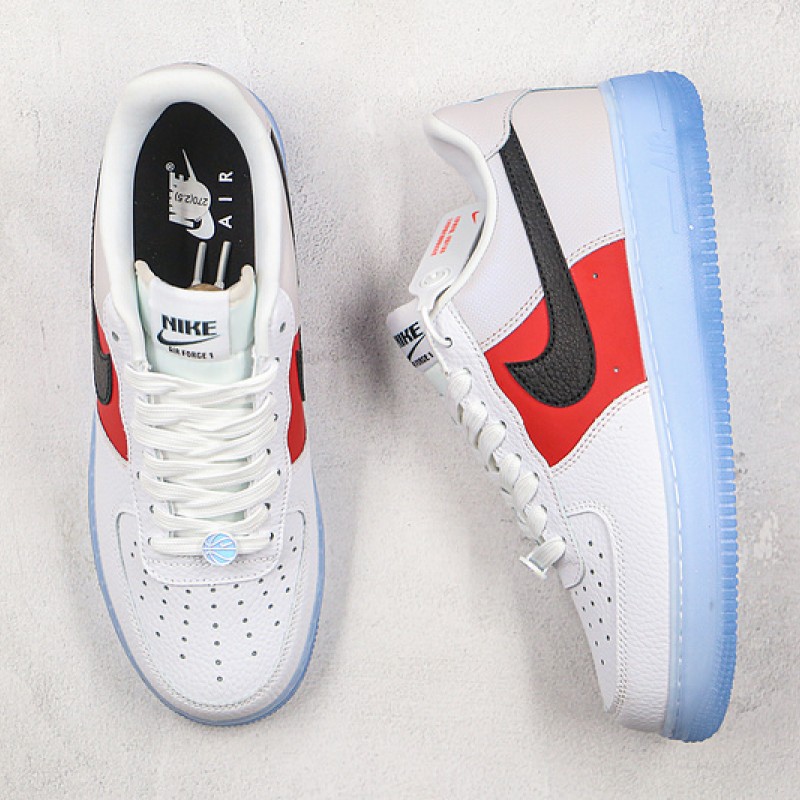 Nike Air Force 1 Low EMB White Red Black Icy CT2295-110