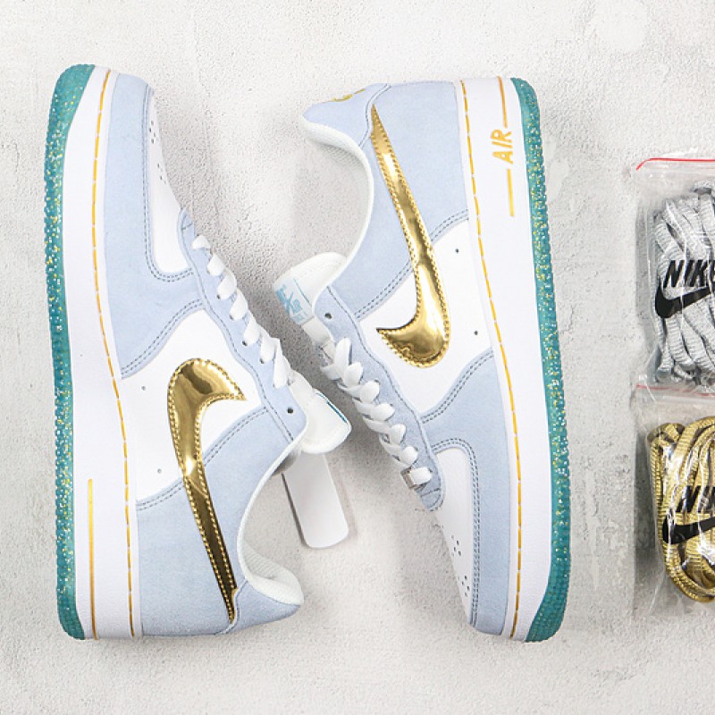 Sean Cliver x Nike Air Force 1 Low Snow White Baby Blue