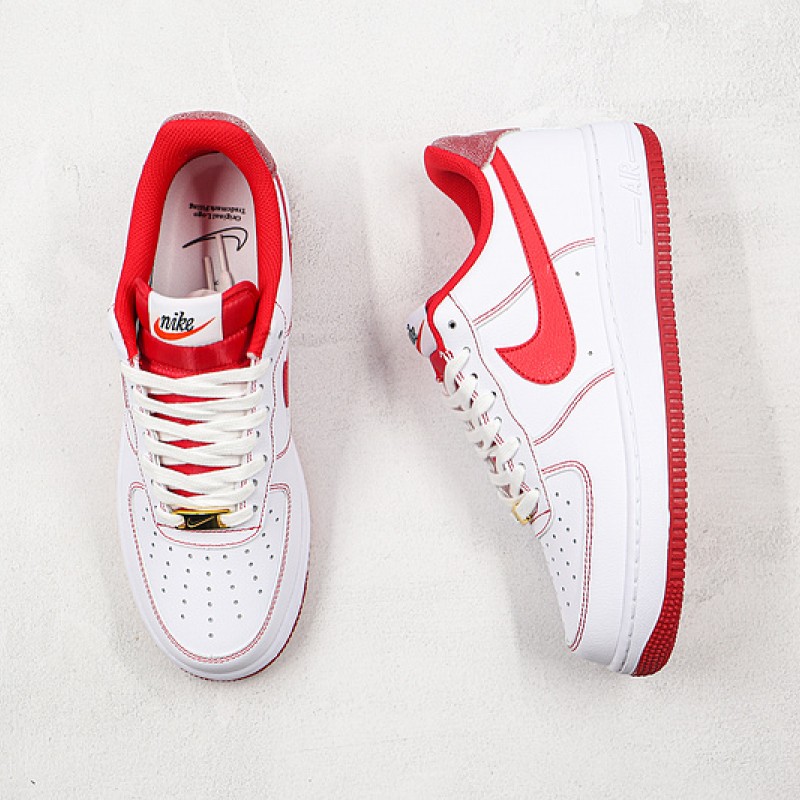 Nike Air Force 1 Low First Use White Team Red DA8478-101