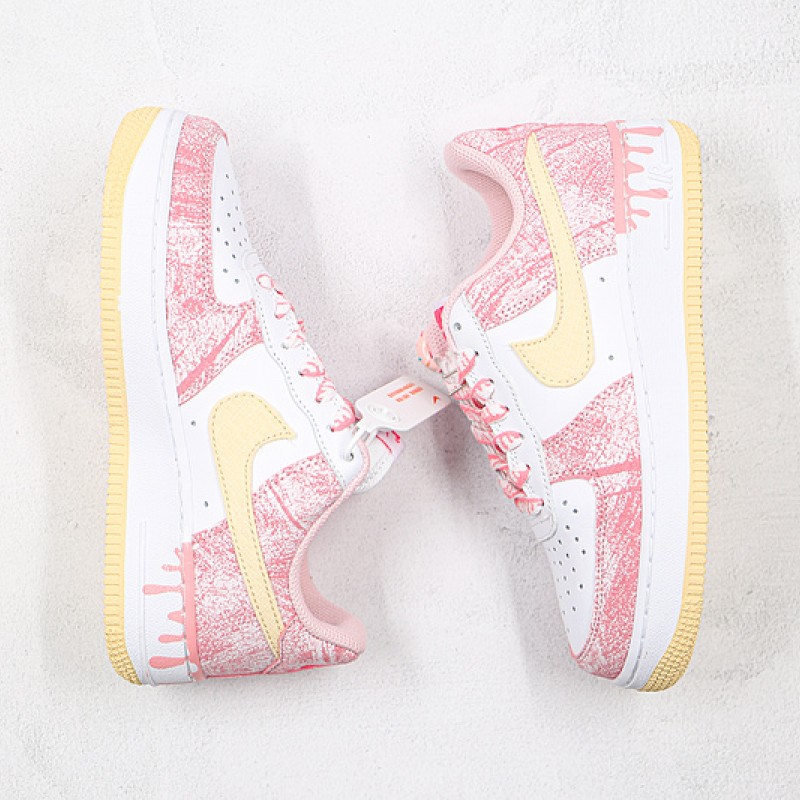 Nike Air Force 1 Low GS Custom Arctic Punch Paint