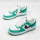 Nike Air Force 1 Low White Green Canvas With Reflective Laces