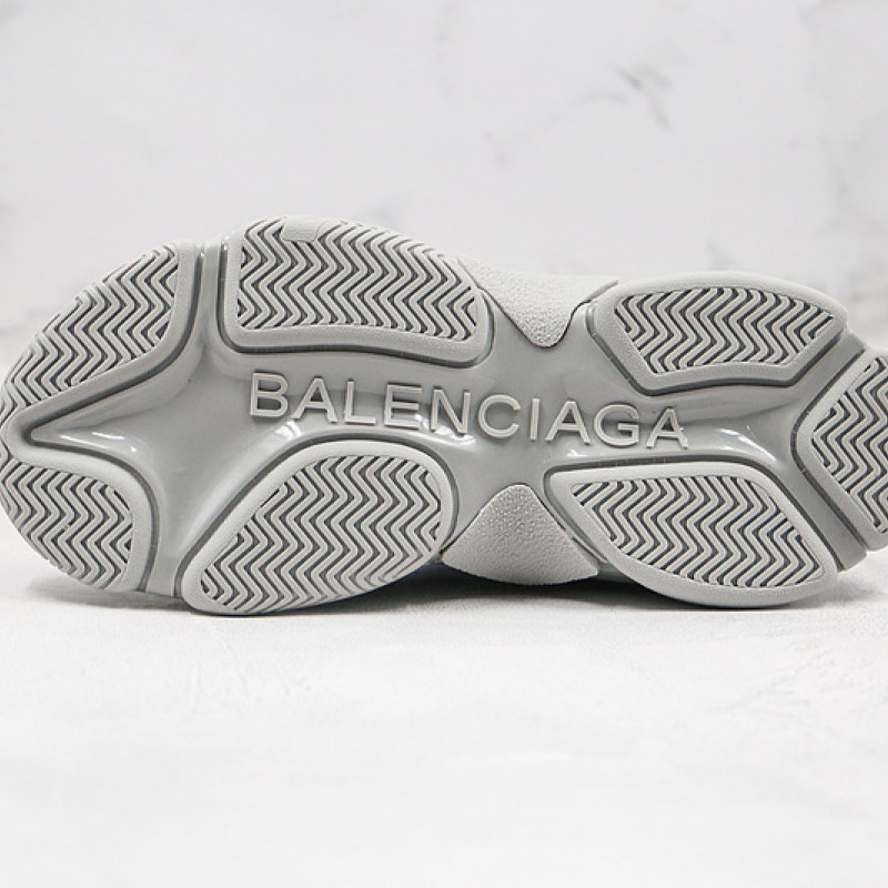Balenciaga Allover Logo Triple S Sneaker Gray