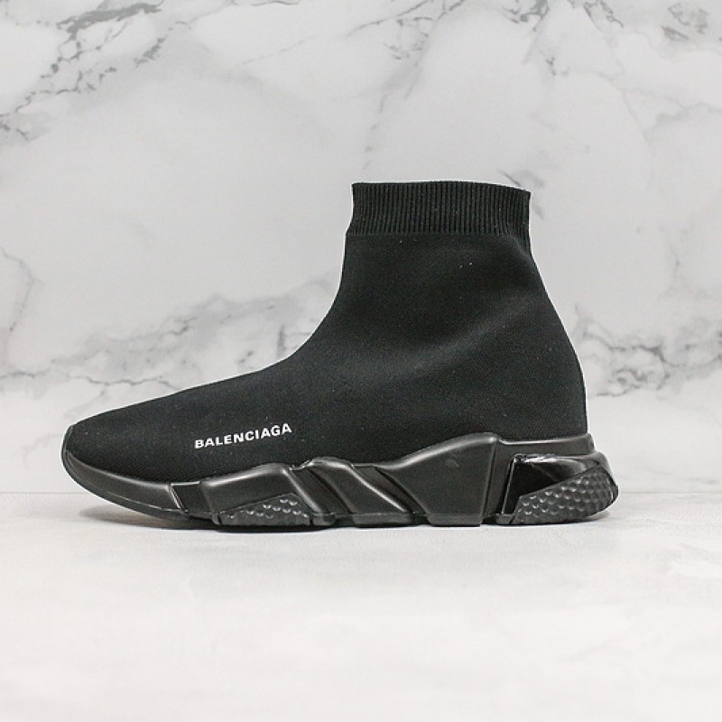 Balenciaga Speed Clear Sole Sneaker All Black