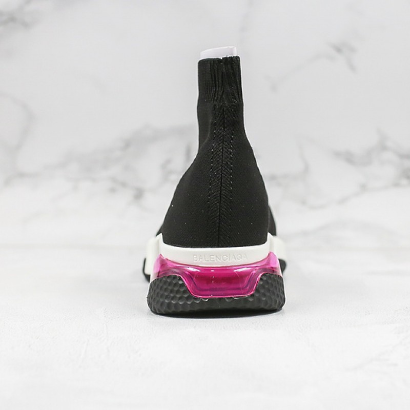 Balenciaga Speed Clear Sole Sneaker Black Purple