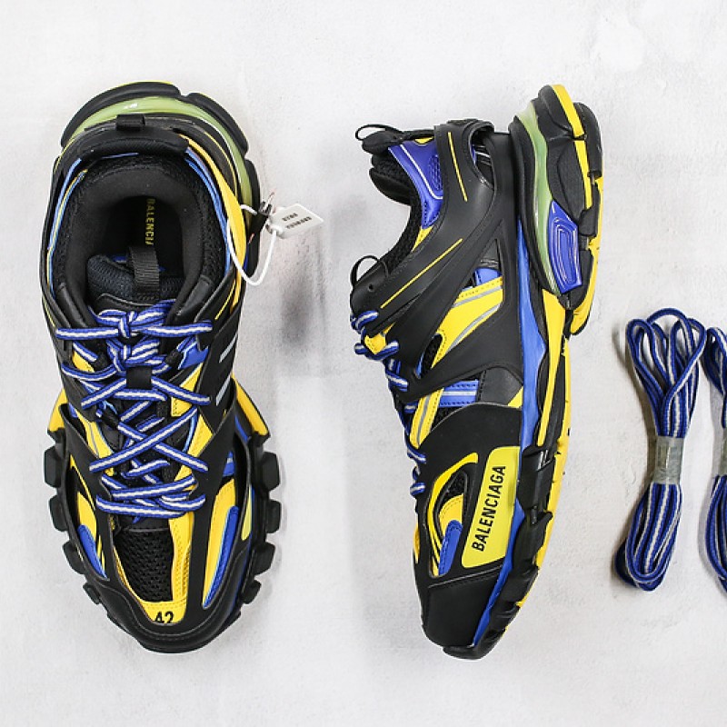 Balenciaga Track Sneaker Black Yellow Blue
