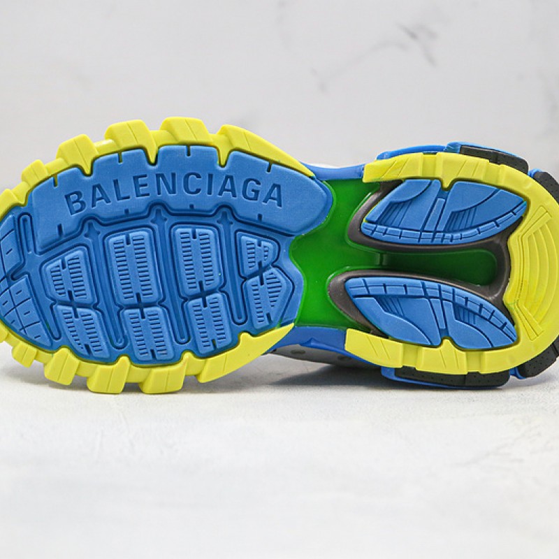 Balenciaga Track Sneaker Grey Blue Yellow