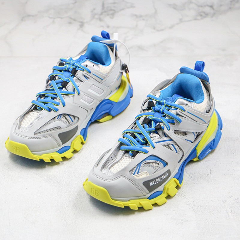 Balenciaga Track Sneaker Grey Blue Yellow