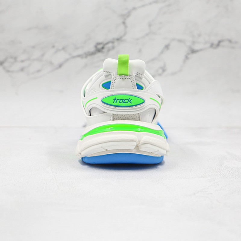 Balenciaga Track Sneaker White Neon Green Blue