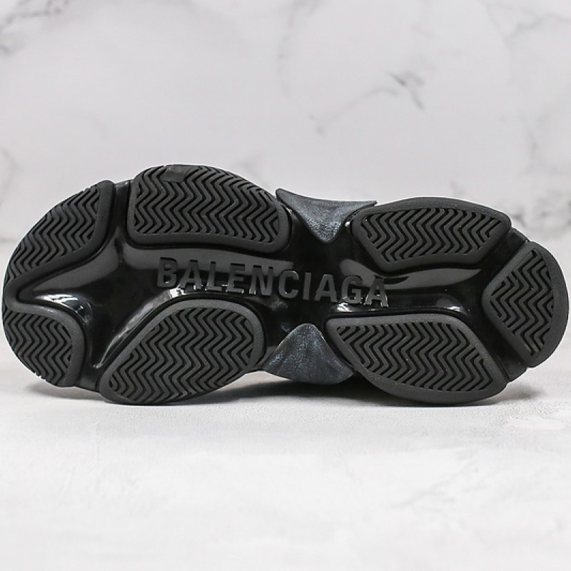 Balenciaga Triple S Clear Sole Sneaker All Black