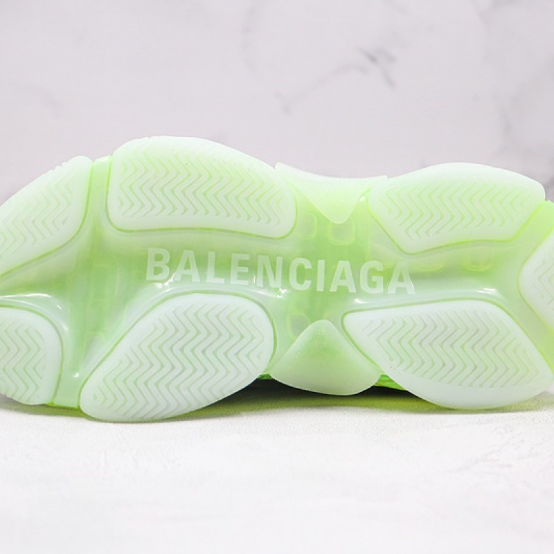 Balenciaga Triple S Clear Sole Sneaker Grey Black Neon Green