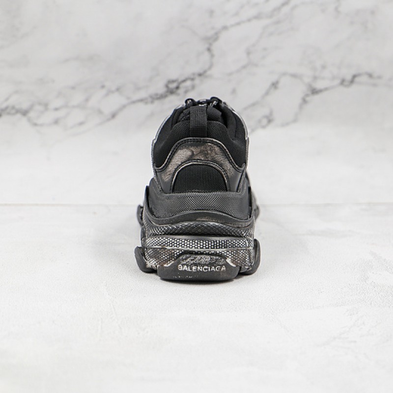 Balenciaga Triple S Faded Sneaker Black