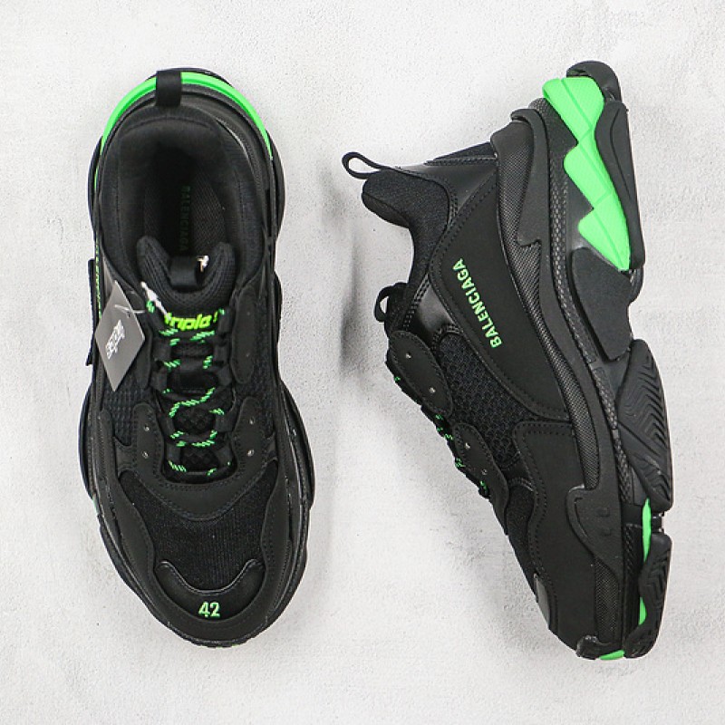 Balenciaga Triple S Sneaker Black Neon Green