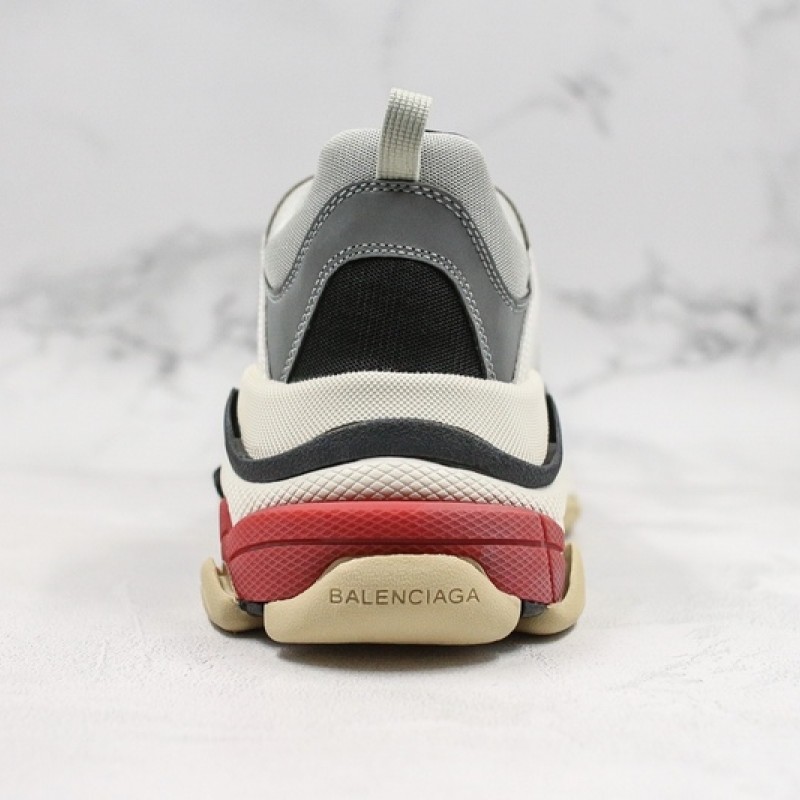 Balenciaga Triple S Sneaker Gray Silver Red