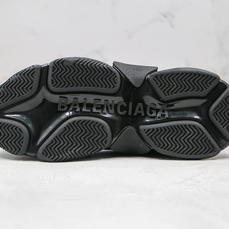 Balenciaga Allover Logo Triple S Sneaker Black