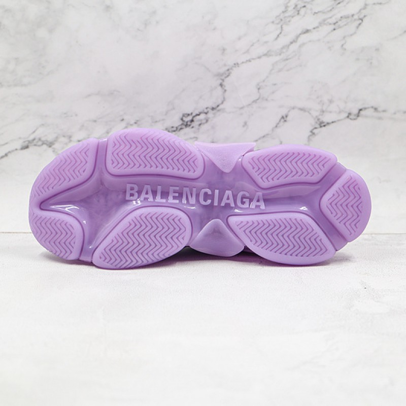 Balenciaga Triple S Clear Sole Sneaker Light Purple