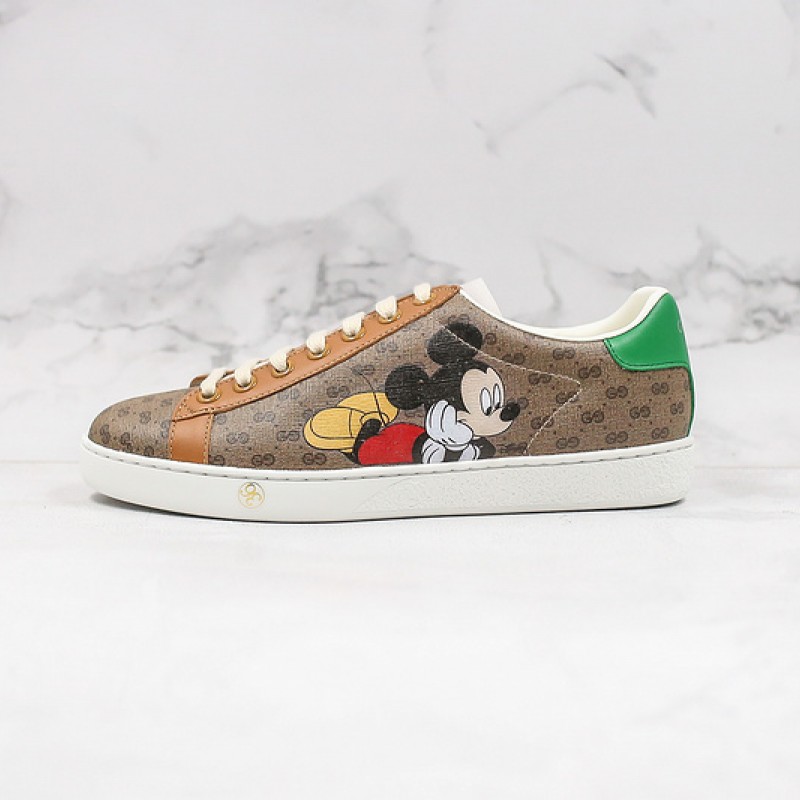 Disney x Gucci Ace Mickey Mouse Sneaker Beige